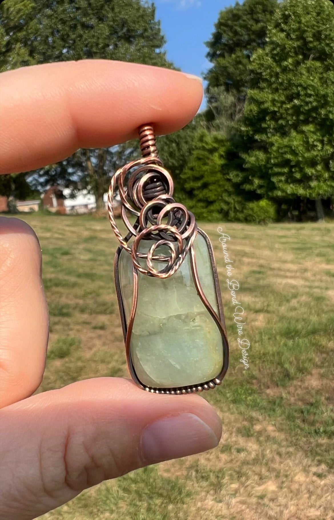 Chunky Aquamarine pendant