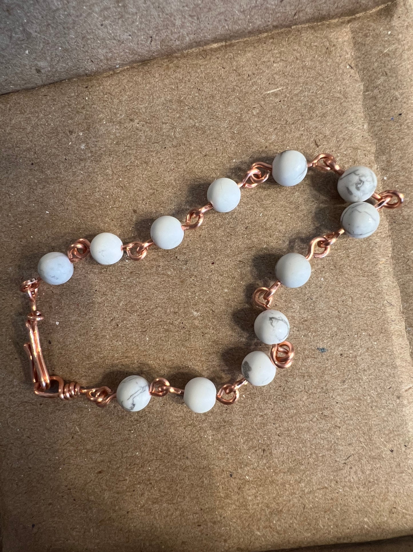 Frosted Howlite bracelet