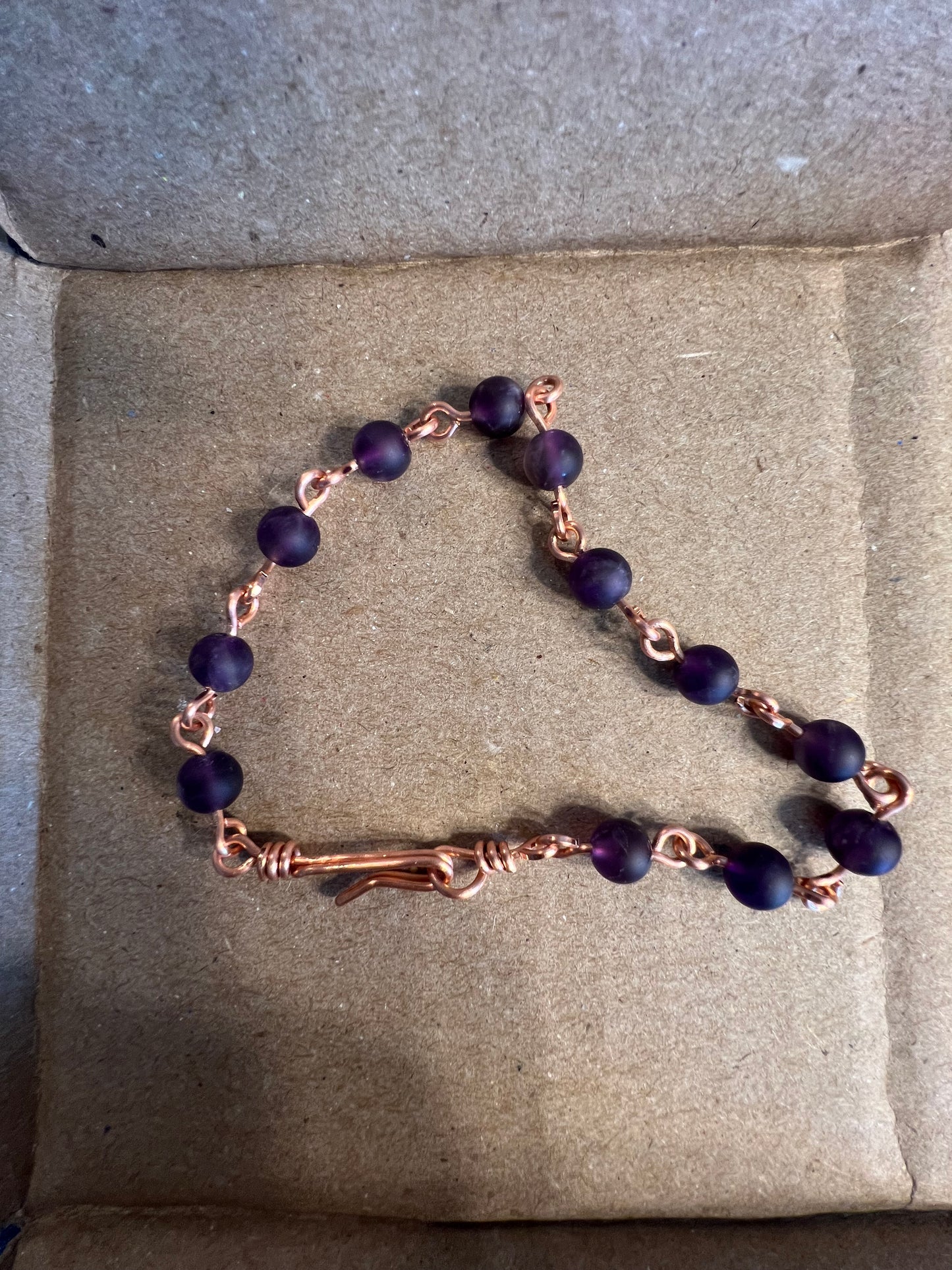 Frosted Amethyst bracelet